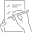 Ein Icon von einer Checkliste
