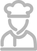 Ein Icon von einem Koch